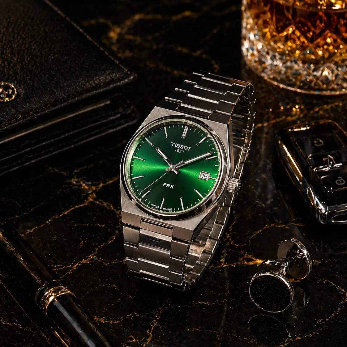 TISSOT PRX Premium Stainless Steel Luxury Timepiece for Men — Designed for Confidence, Power and Elegance Roman Essentials