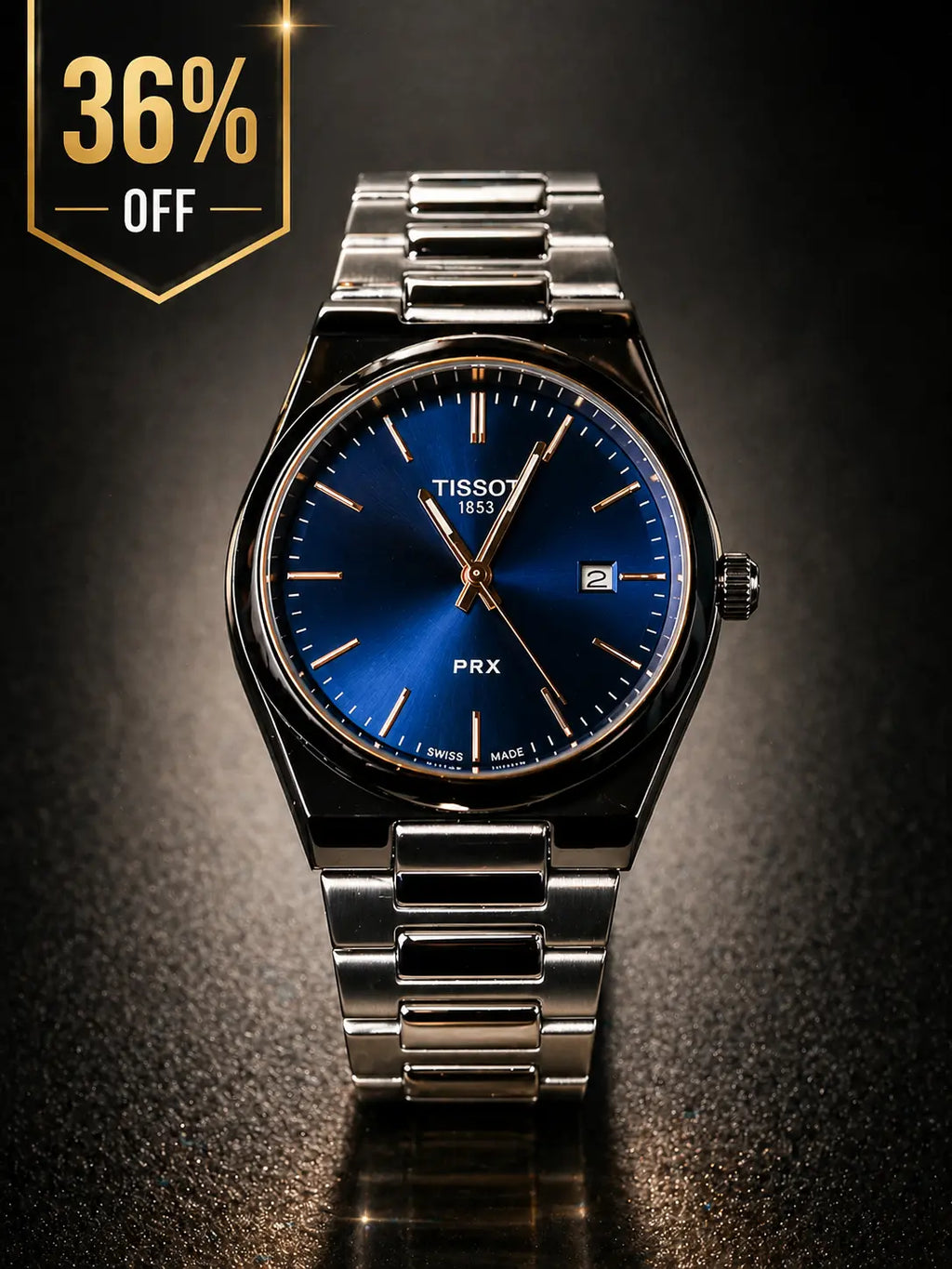 TISSOT PRX Premium Stainless Steel Luxury Timepiece for Men — Designed for Confidence, Power and Elegance Roman Essentials