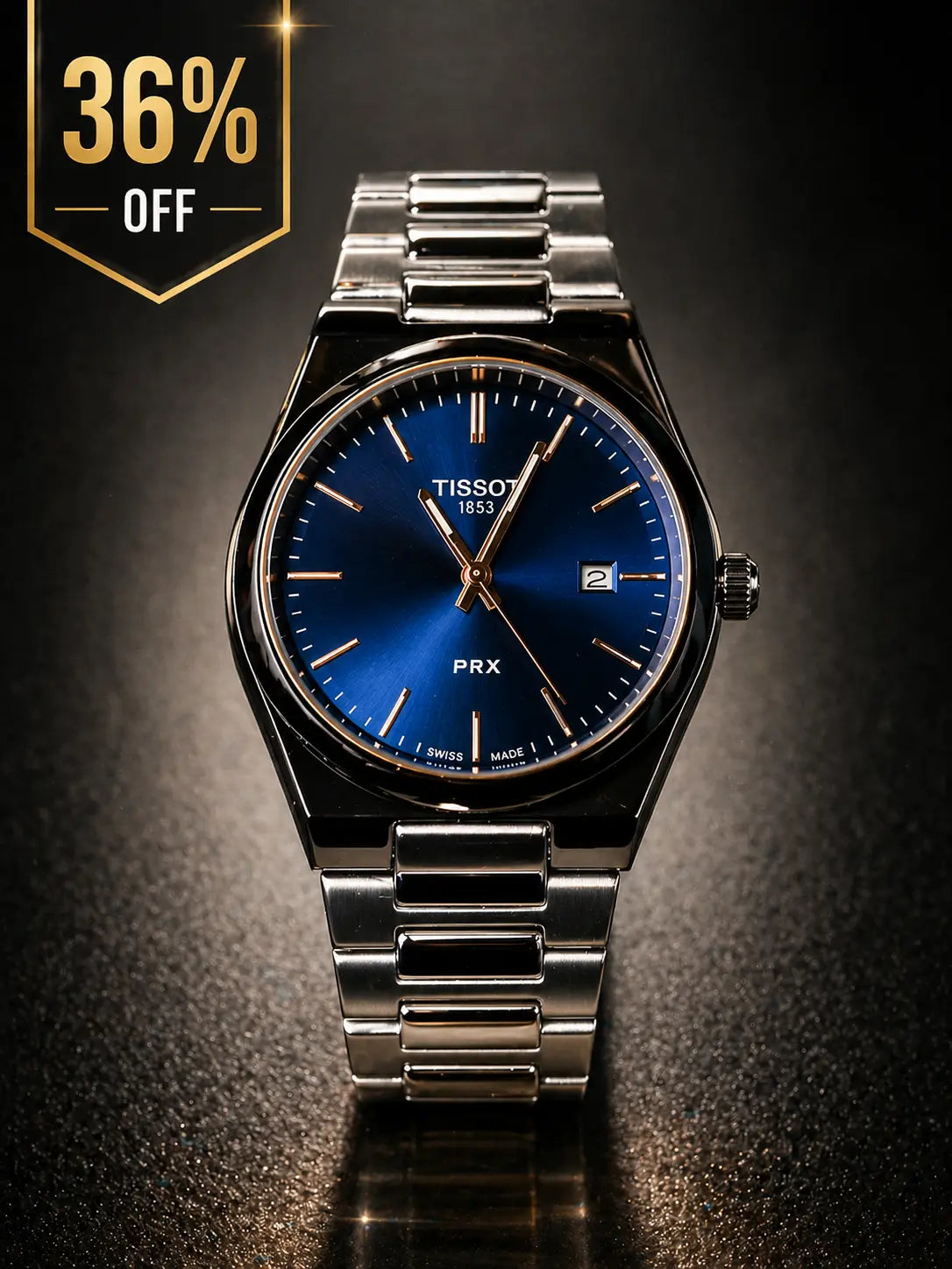 TISSOT PRX Premium Stainless Steel Luxury Timepiece for Men — Designed for Confidence, Power and Elegance Roman Essentials