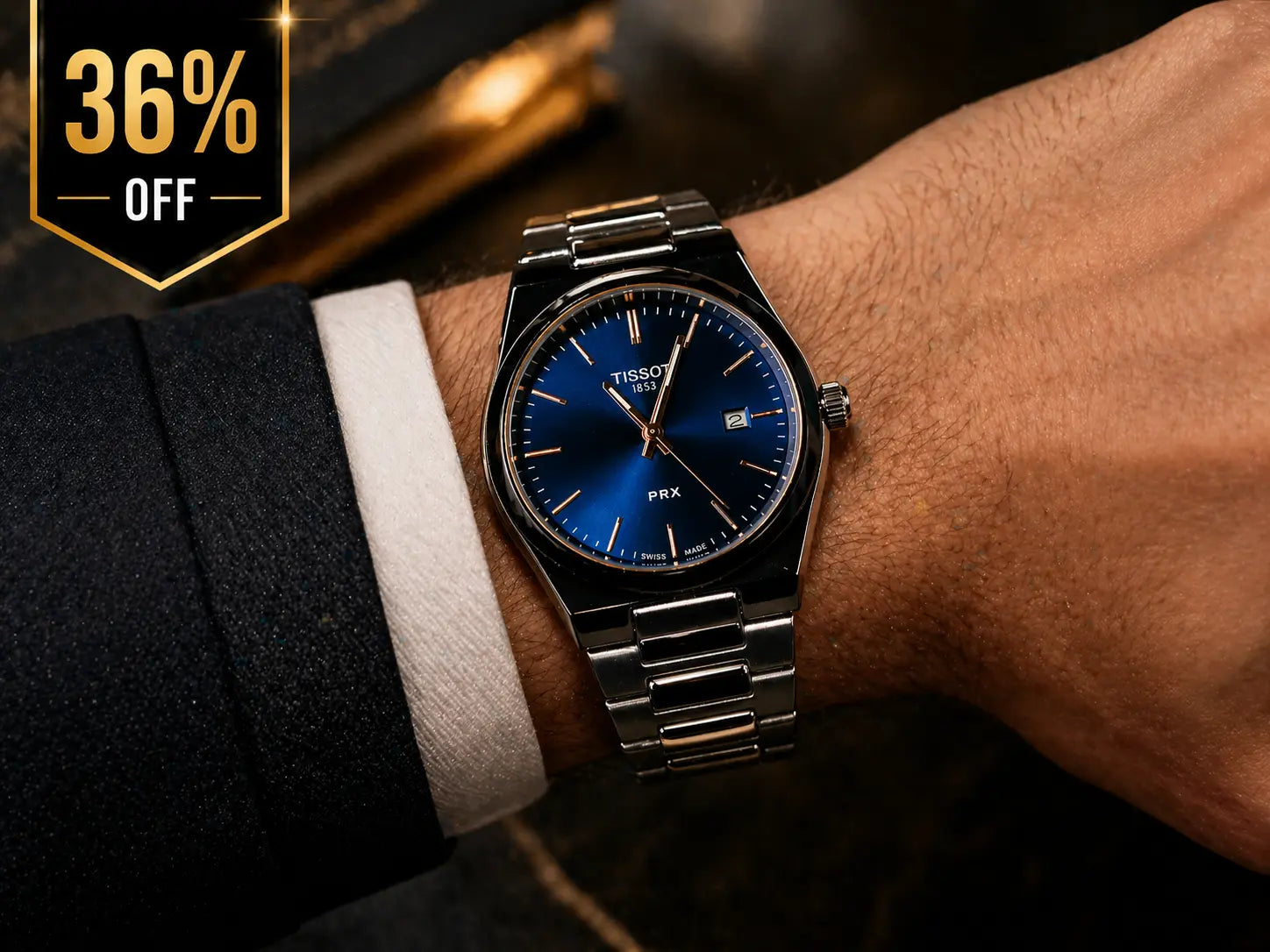 TISSOT PRX Premium Stainless Steel Luxury Timepiece for Men — Designed for Confidence, Power and Elegance Roman Essentials
