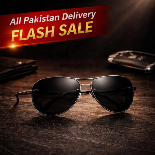Classy Black Aviator Sunglasses for Men – UV Protection Luxury Metal Frame Stylish Driving Shades for Everyday Wear Roman Essentials