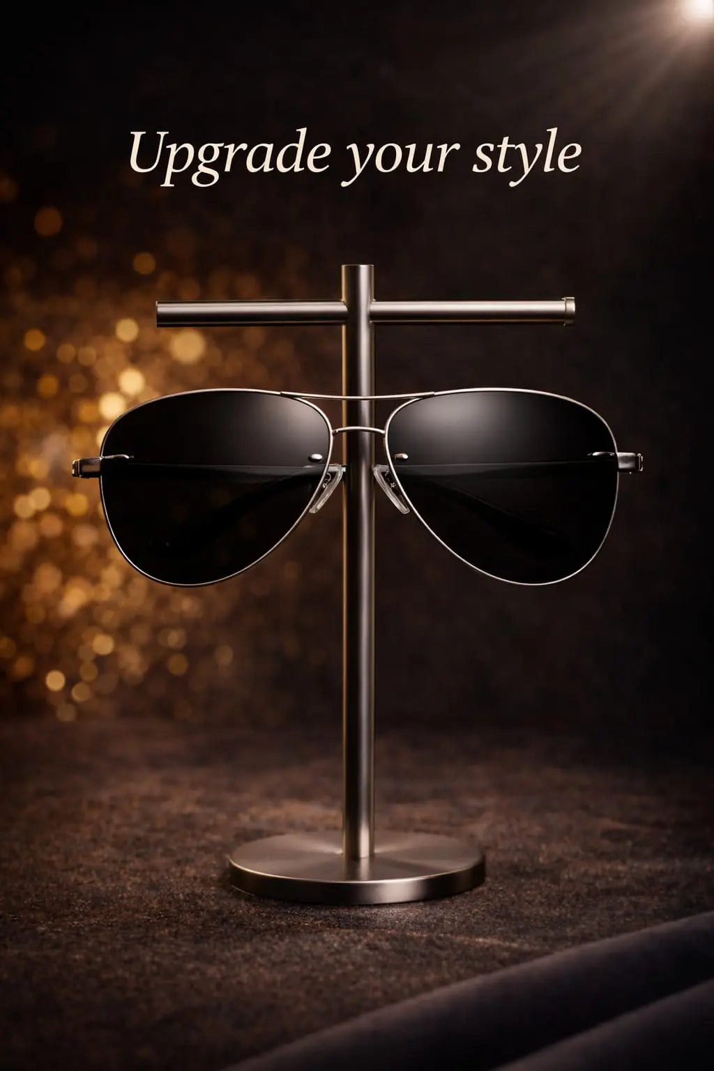 Classy Black Aviator Sunglasses for Men – UV Protection Luxury Metal Frame Stylish Driving Shades for Everyday Wear Roman Essentials