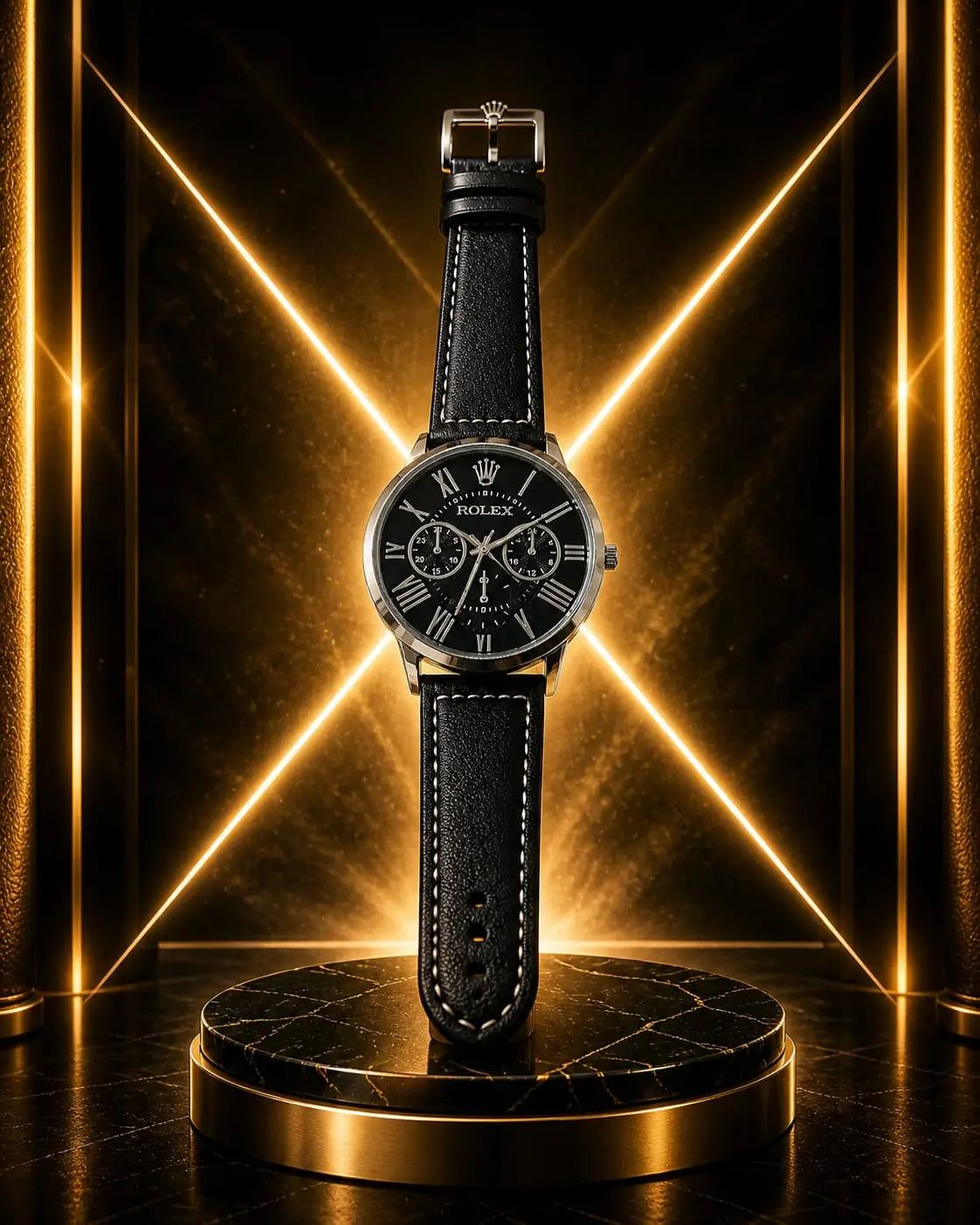 RADO Classic Quartz Leather Watch – Minimalist Luxury Timepiece Lightweight Roman Essentials