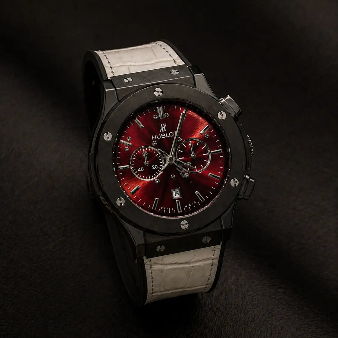 Own the Night – Hublot Crimson Power Edition Classy Watch for Men's Roman Essentials